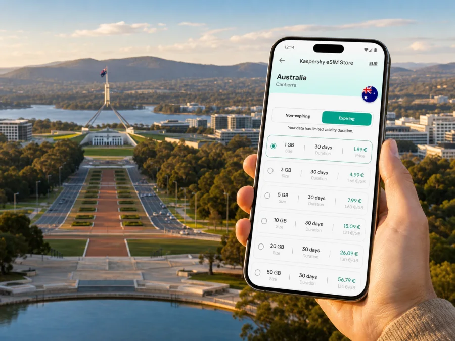 Canberra eSIM: Mobile Internet for Your Trip