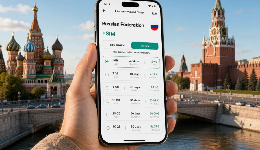 Russian Federation eSIM for mobile internet