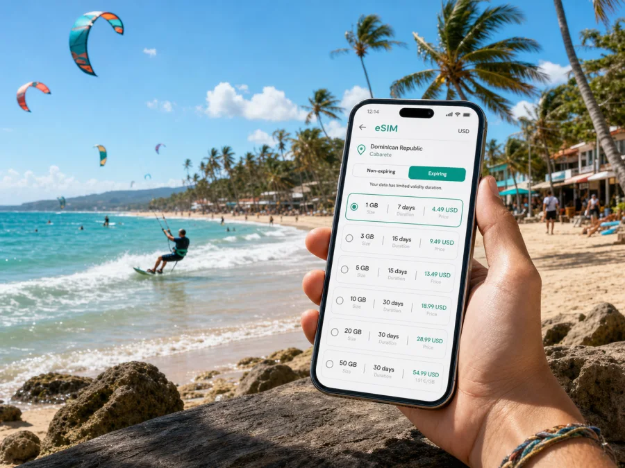 Cabarete eSIM for mobile internet travel