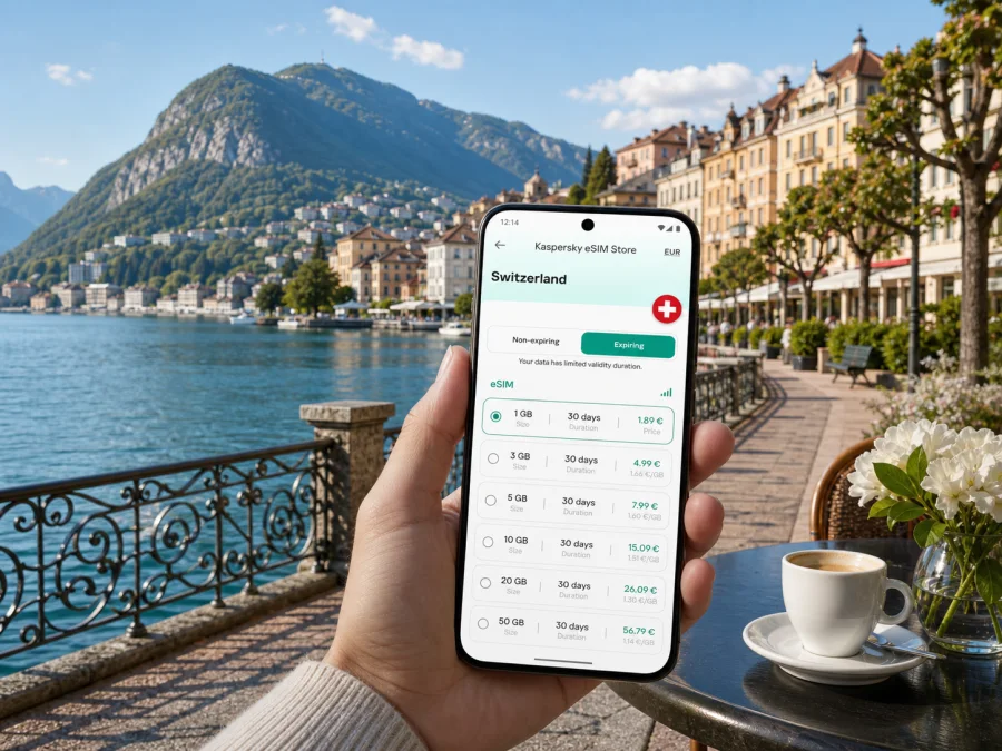 Lugano eSIM: mobile internet for your trip