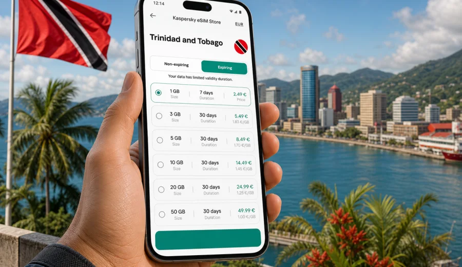 eSIM Trinidad and Tobago: mobile internet