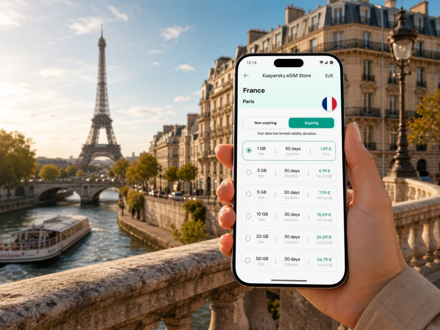 Paris eSIM: mobile internet for your trip