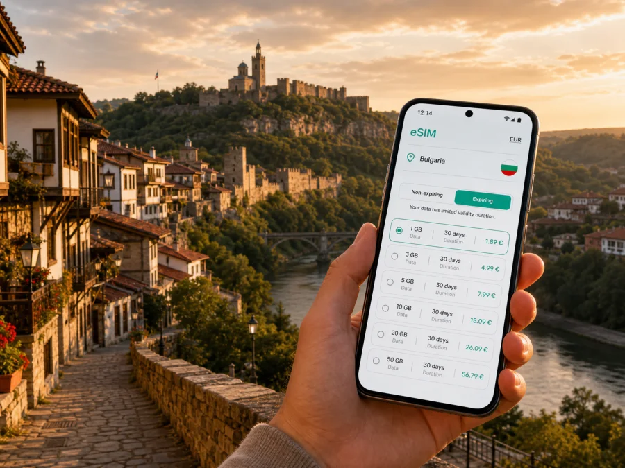 Veliko Tarnovo eSIM: mobile internet guide