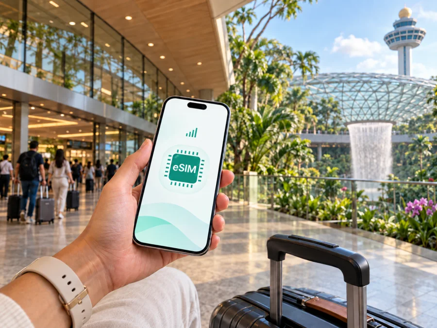 Changi eSIM: mobile internet for Singapore trips