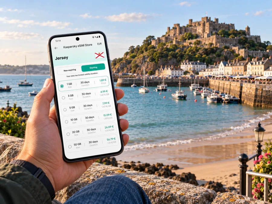 Grouville eSIM for Mobile Internet in Jersey