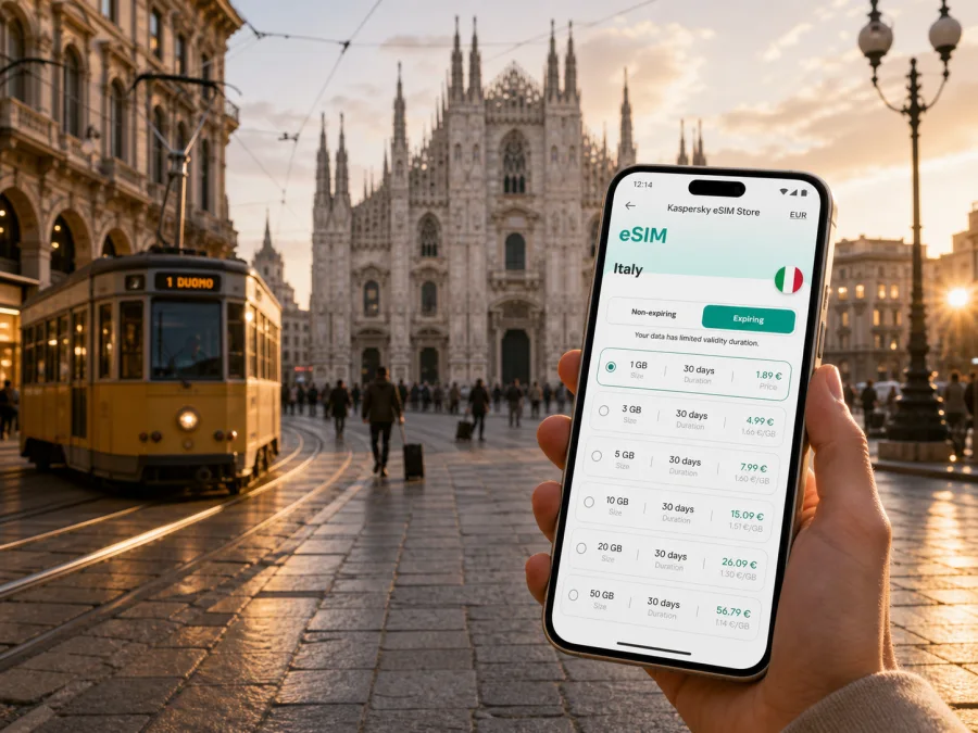 Milan eSIM for mobile internet