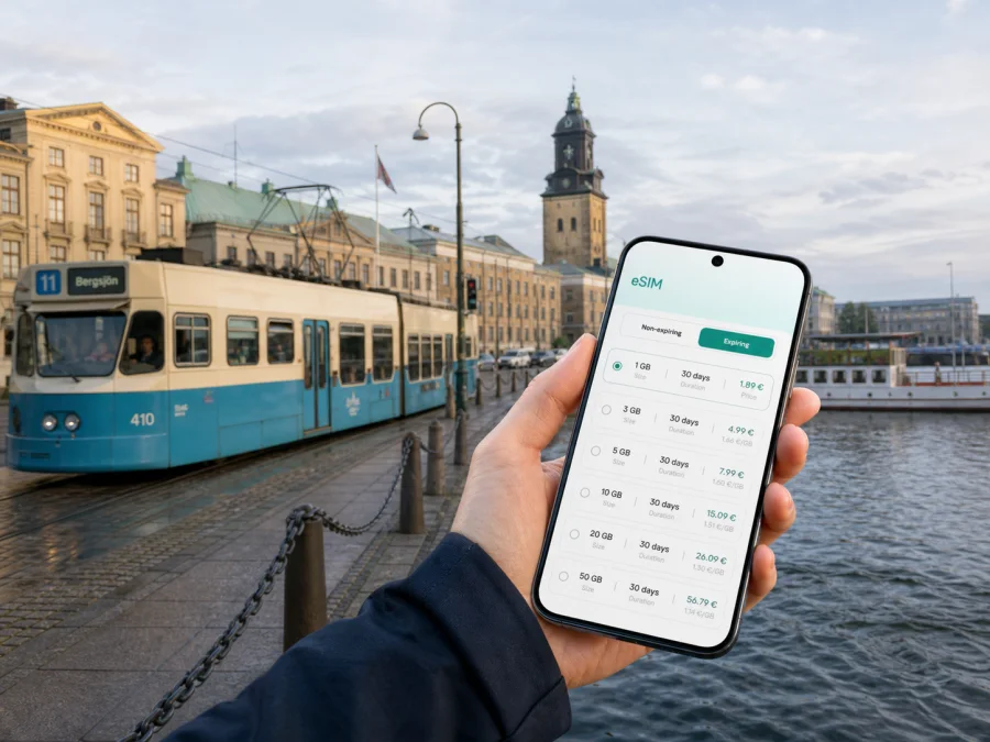 Gothenburg eSIM: Mobile Internet Guide