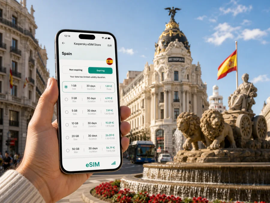 Madrid eSIM: mobile internet for travel