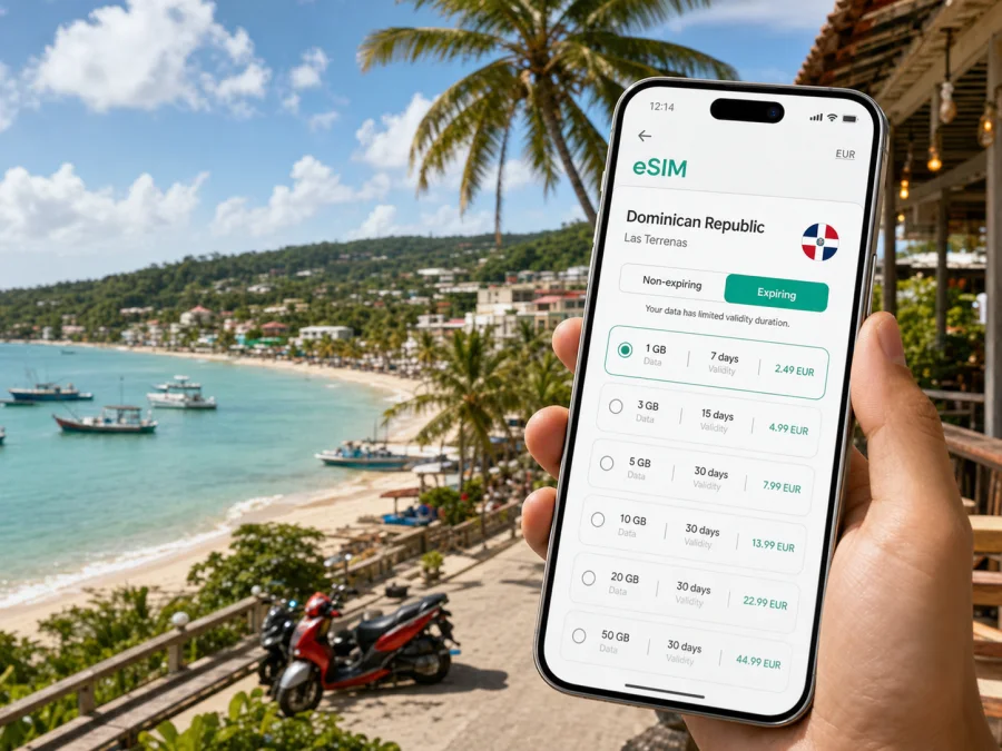 Las Terrenas eSIM: Mobile Internet Guide