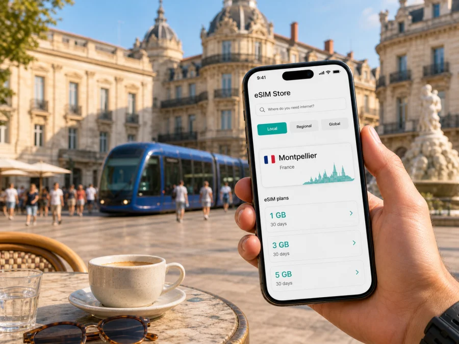 Montpellier eSIM: Mobile Internet Travel Guide