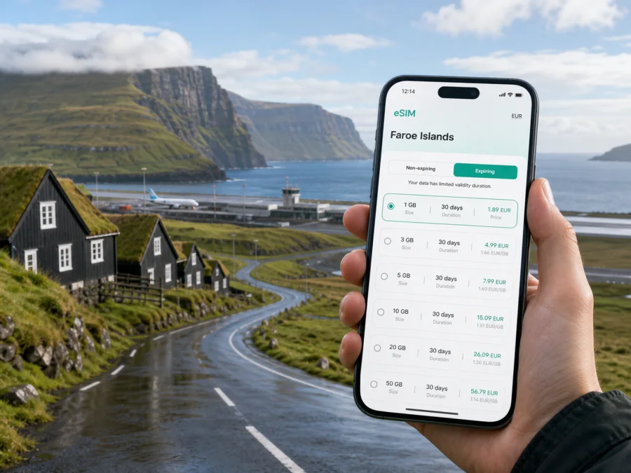 Vagar eSIM for Mobile Internet in Faroe Islands