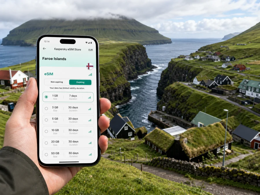 Gjogv eSIM: mobile internet guide