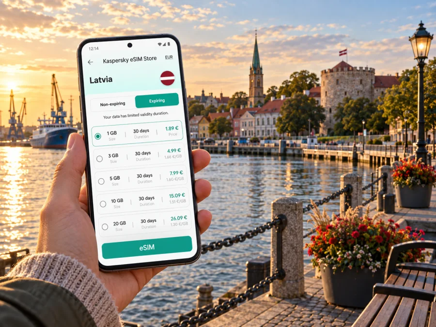 Ventspils eSIM: Mobile Internet for Your City Trip