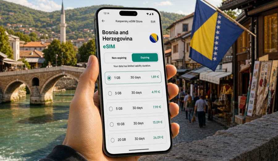 eSIM for Bosnia and Herzegovina travel internet