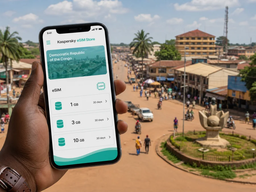 Kananga eSIM for mobile internet travel