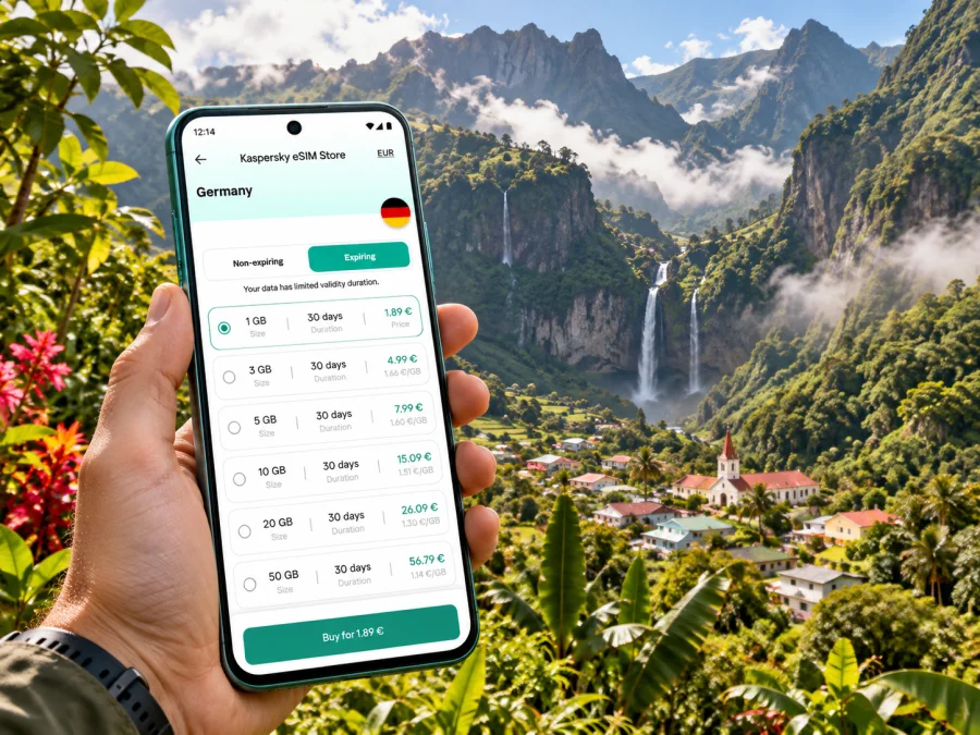 Salazie eSIM: Mobile Internet for Your Reunion Trip