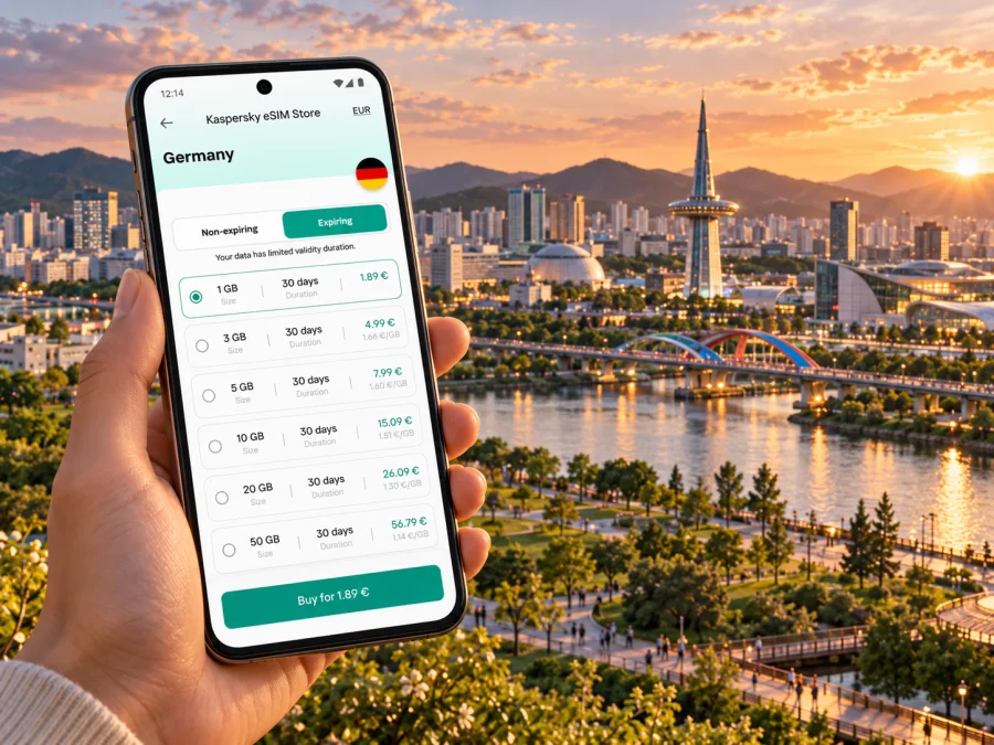 Daejeon eSIM: Mobile Internet in South Korea