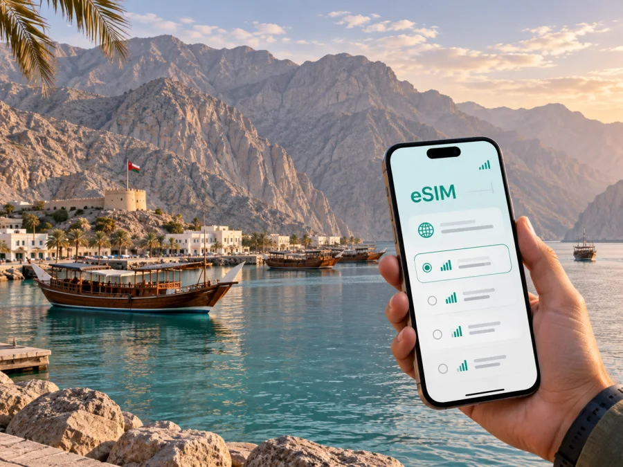 Khasab eSIM: Mobile Internet for Oman Trips
