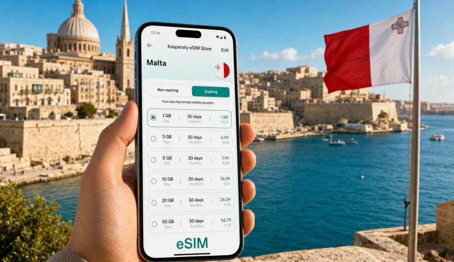 eSIM for Malta: mobile internet guide