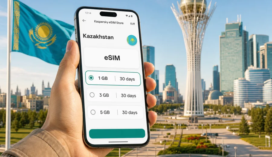 Kazakhstan eSIM: mobile internet for travel
