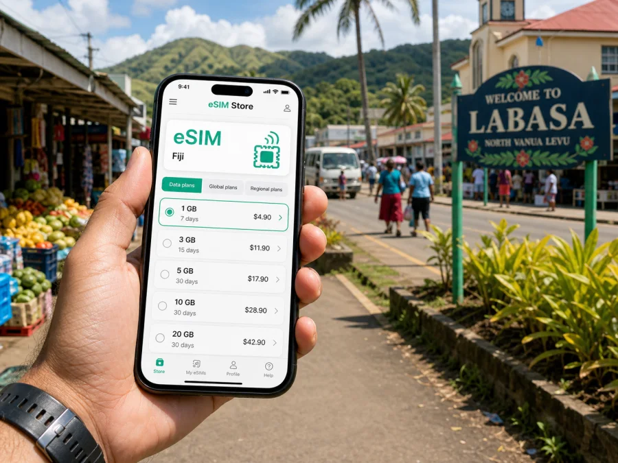 Labasa eSIM: Mobile Internet for Fiji Travel