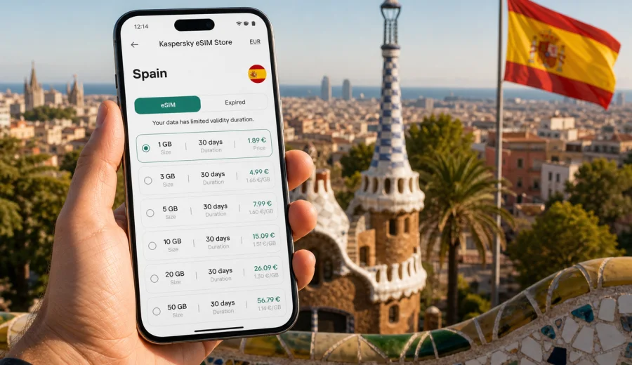 Spain eSIM: mobile connection and internet