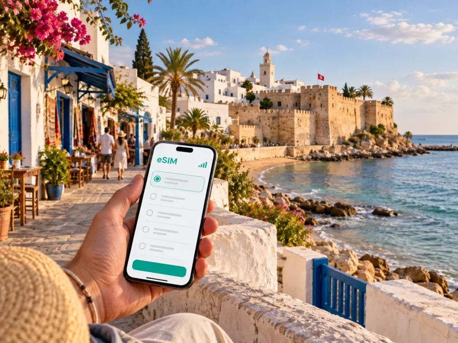 Hammamet eSIM: Mobile Internet for Tunisia Travel