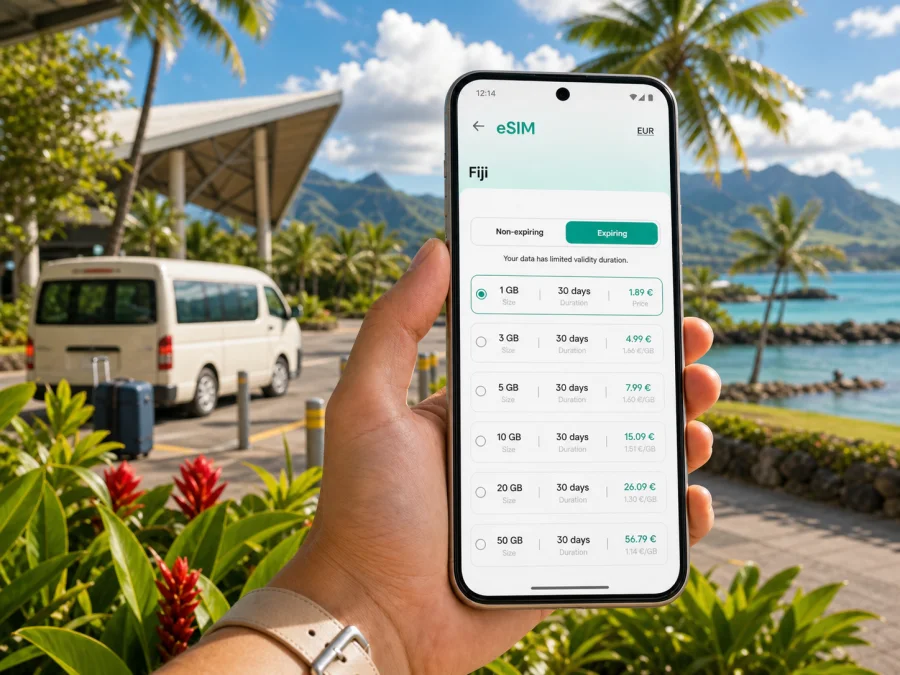 Nadi eSIM: mobile internet for Fiji travel