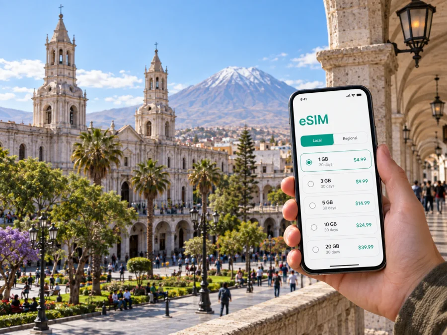 Arequipa eSIM: Mobile Data for Your Peru Trip