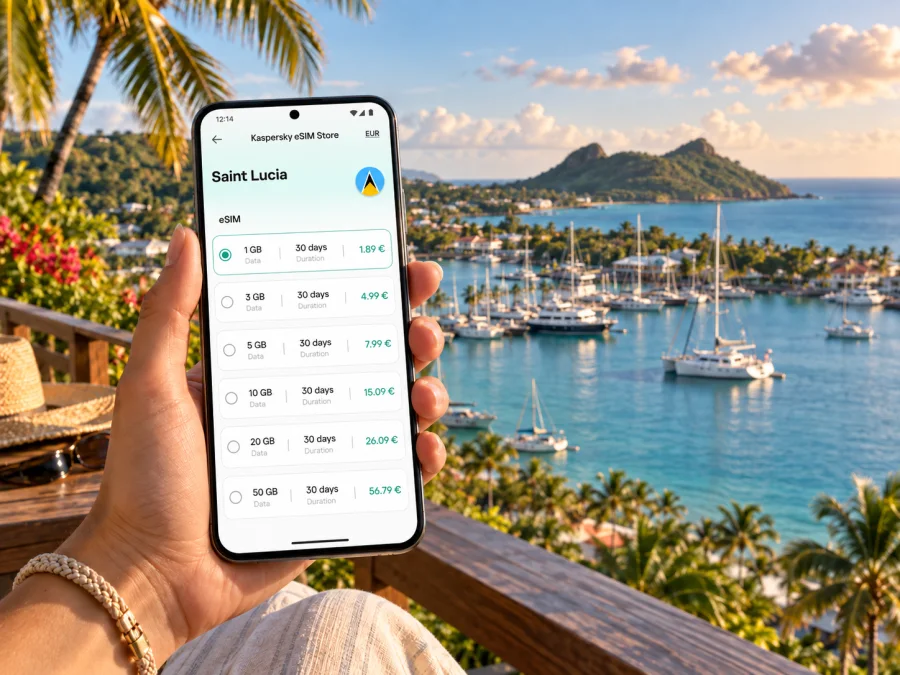 Rodney Bay eSIM: Mobile Internet in Saint Lucia