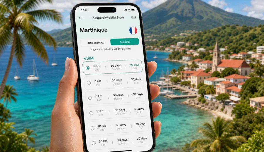 eSIM for Martinique: mobile internet guide