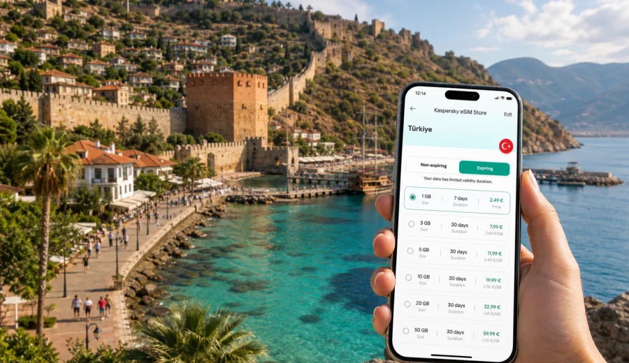 Alanya eSIM for Mobile Internet in Turkey