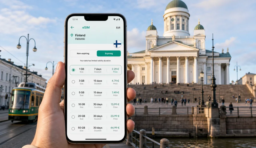 Helsinki eSIM: mobile internet guide