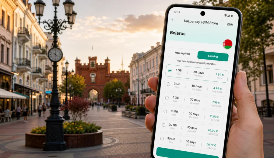 Brest eSIM for mobile internet in Belarus