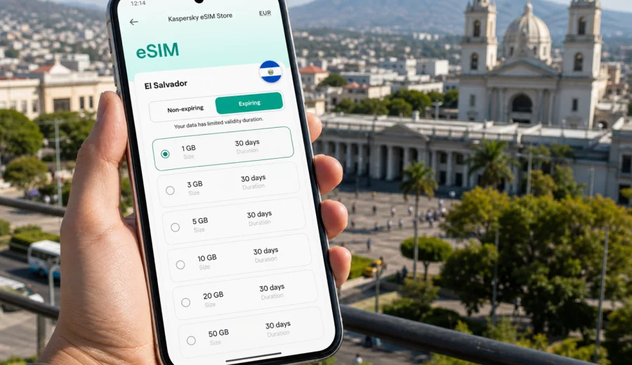 San Salvador eSIM for mobile internet