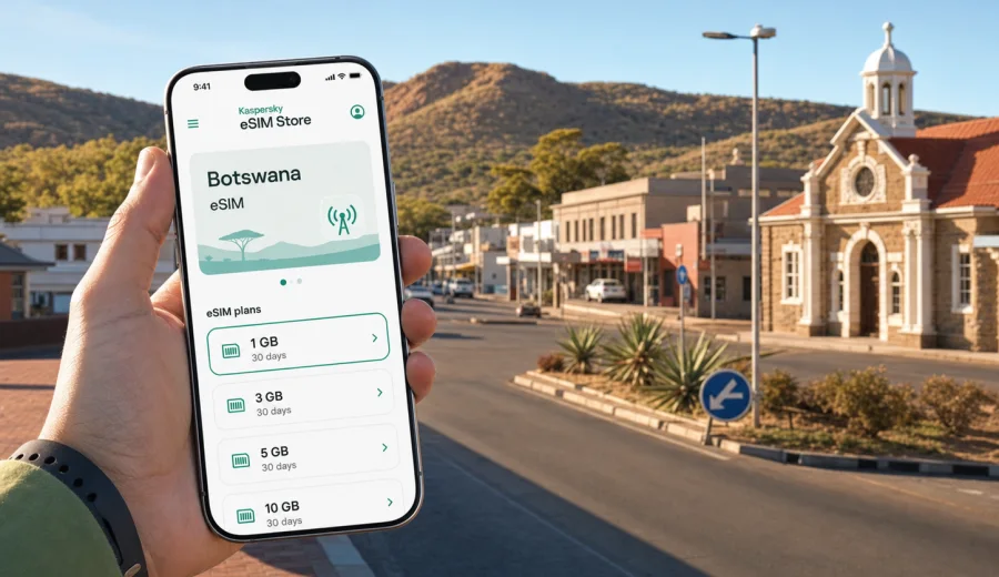 Lobatse eSIM for Mobile Internet in Botswana