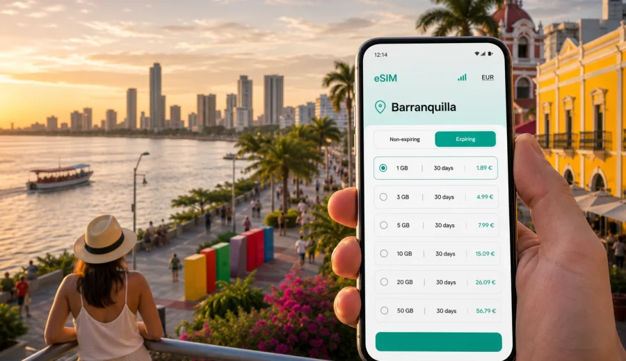 Barranquilla eSIM for mobile internet