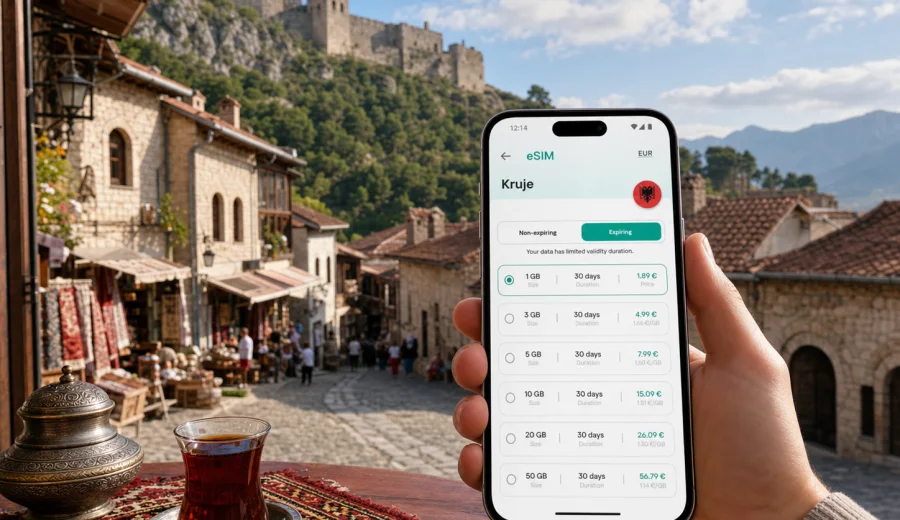 Kruje eSIM: Mobile Internet for Travelers