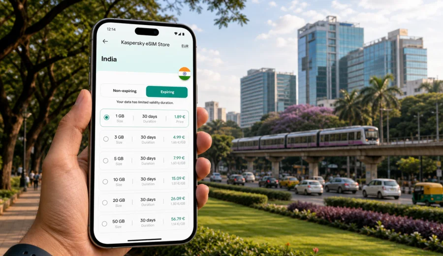 Bengaluru eSIM for mobile internet