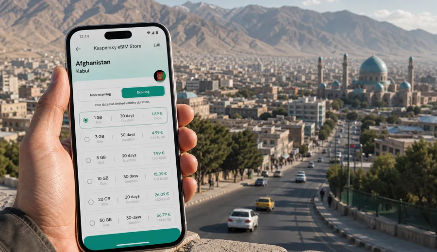 Kabul eSIM for mobile internet