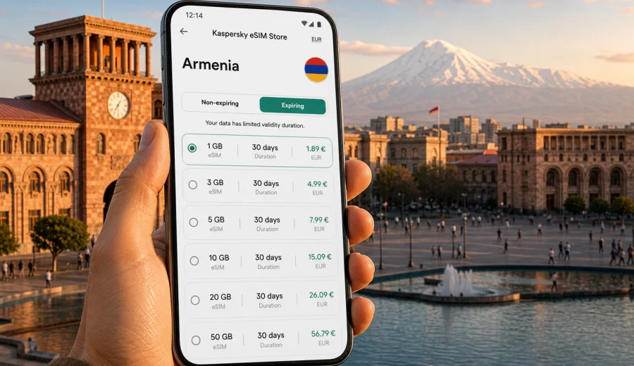 Armenia eSIM: mobile internet for travel