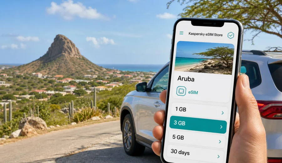 Paradera eSIM for Aruba Travel Internet
