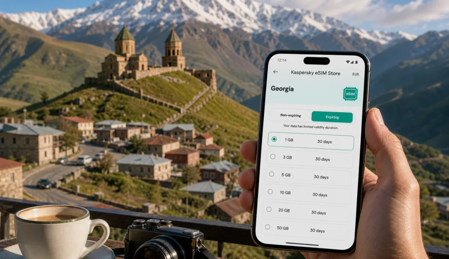 Kazbegi eSIM: mobile internet for travel