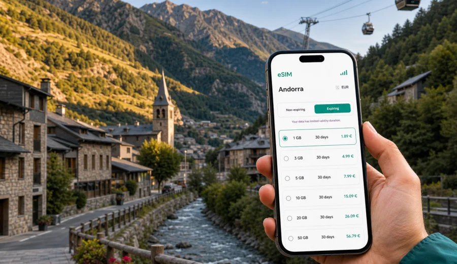 Encamp eSIM for mobile internet in Andorra