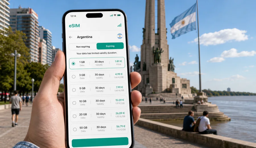 Rosario eSIM for mobile internet