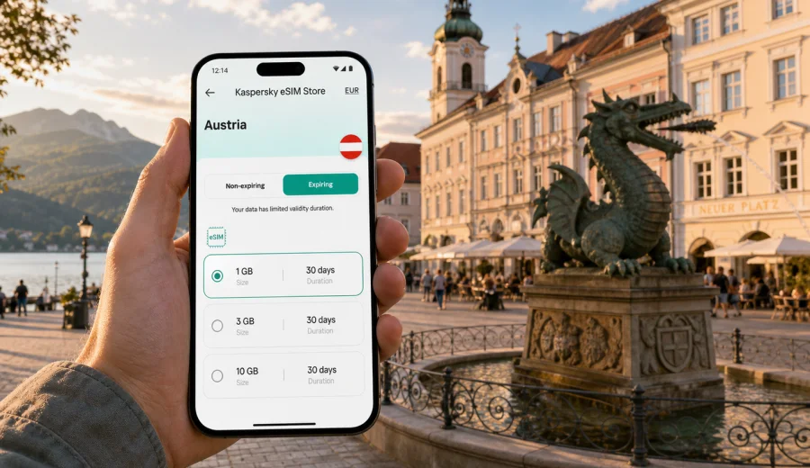 Klagenfurt eSIM for Mobile Internet