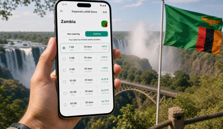 eSIM for Zambia: mobile internet guide