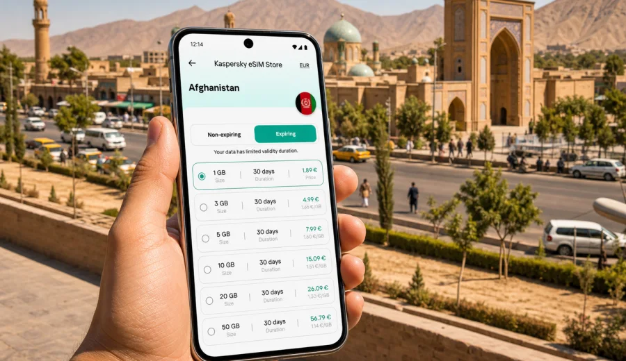 Kandahar eSIM for mobile internet