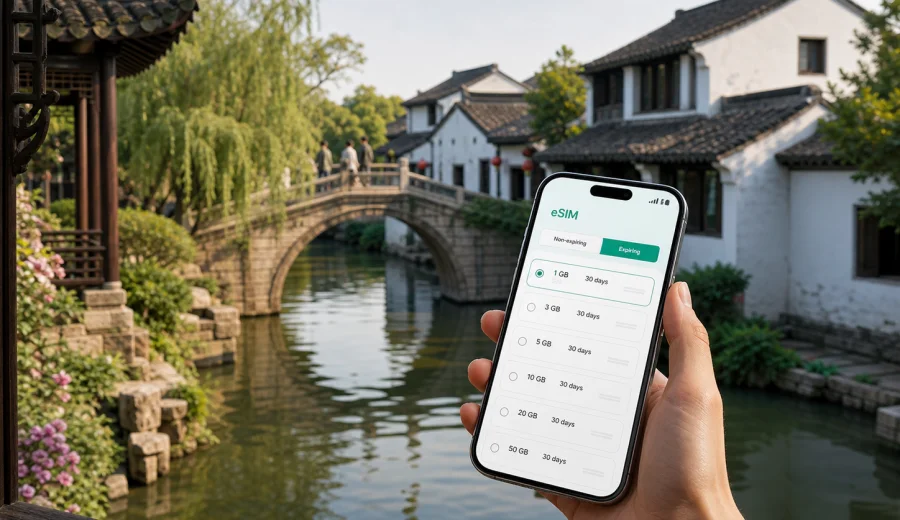 Suzhou eSIM for Mobile Internet in China
