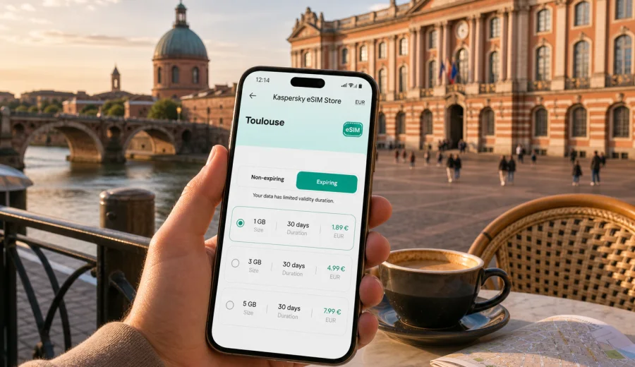 Toulouse eSIM for Mobile Internet